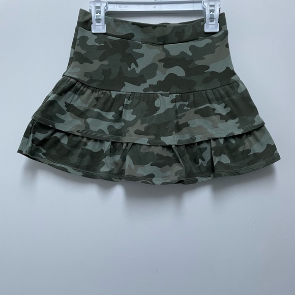 Justice Other - Justice Girls Camo Tiered Ruffle Skirt Skort Size:8